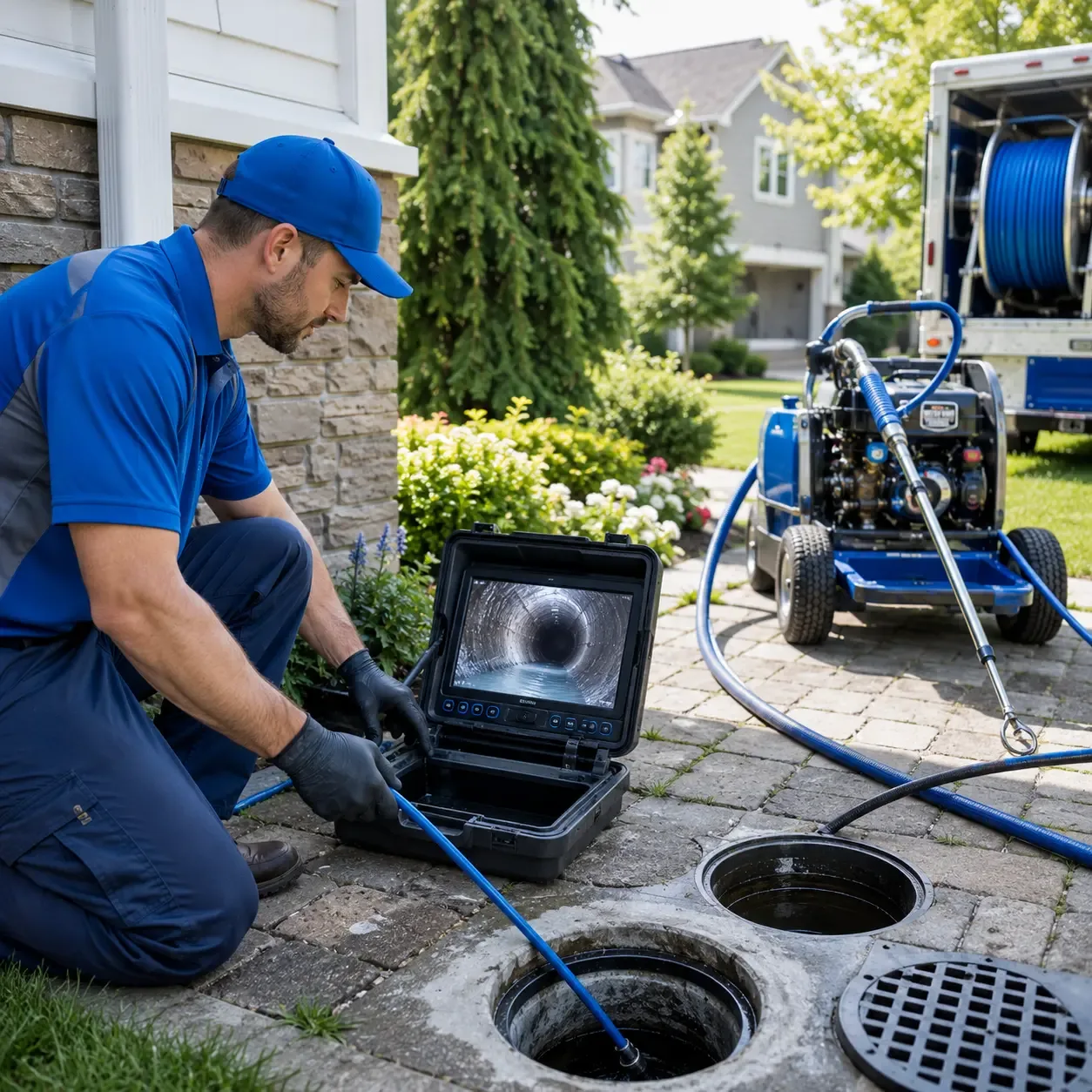 Outdoor drain cleaning professionals serving Reyno, AR